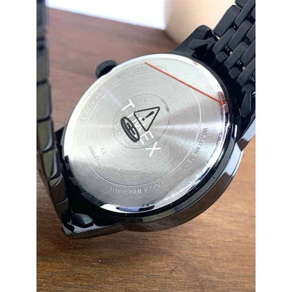 Timex Men's Watch TW2T50400 Quartz Black Dial Day Date Stainless Steel 41mm - Picture 7 of 14